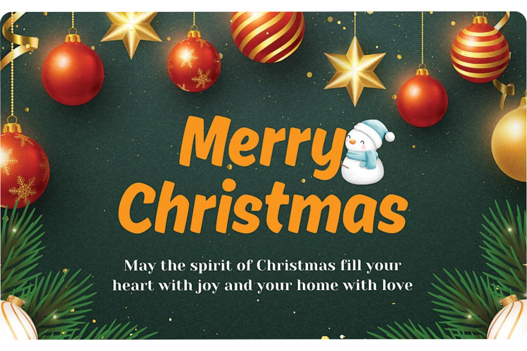 GREEN CHRISTMAS 2025 EZLINK CARD