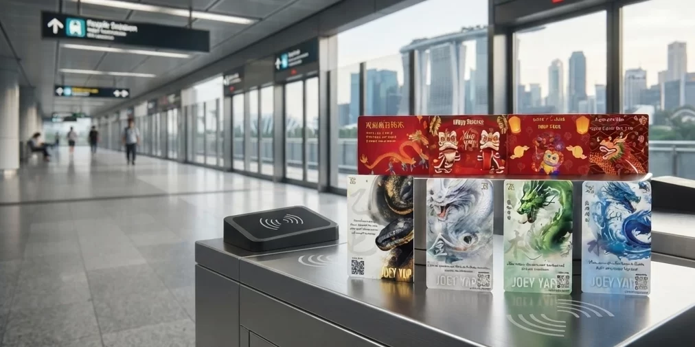 Customised smart cards used for corporate branding and business applications in Singapore