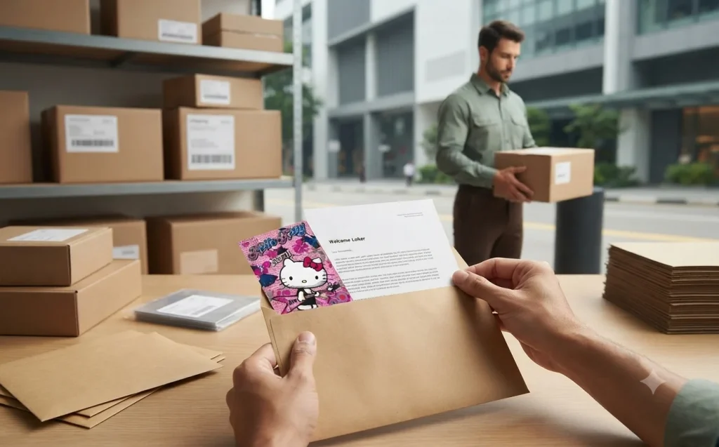 Membership card packing and delivery in Singapore